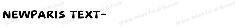 NewParis Text字体转换